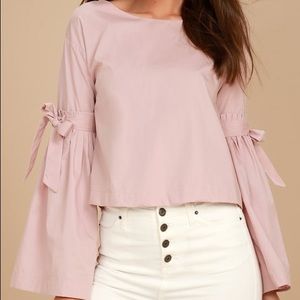 Free People Bell Sleeve So Obviously Yours Blouse